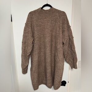 RW&CO. Taupe Knit sweater dress